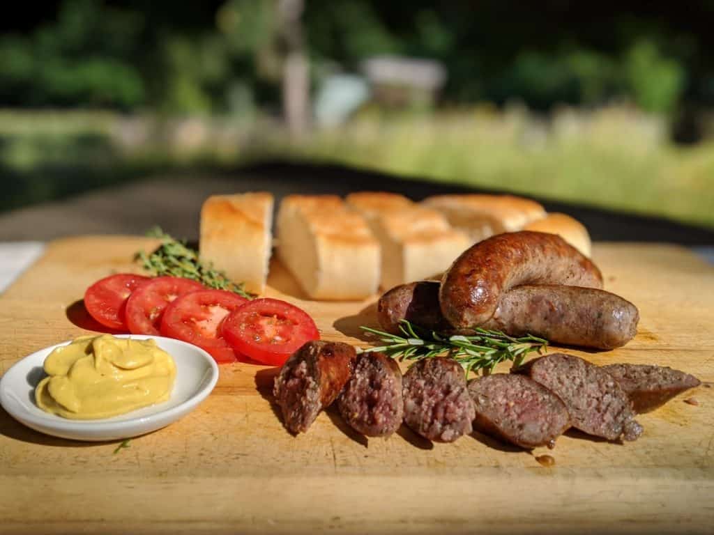 Grobe Bratwurst Grobe Bratwurst vom Schaf Lammfleisch
