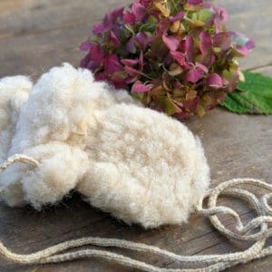 Babyhandschuhe aus Wollflor Wolle