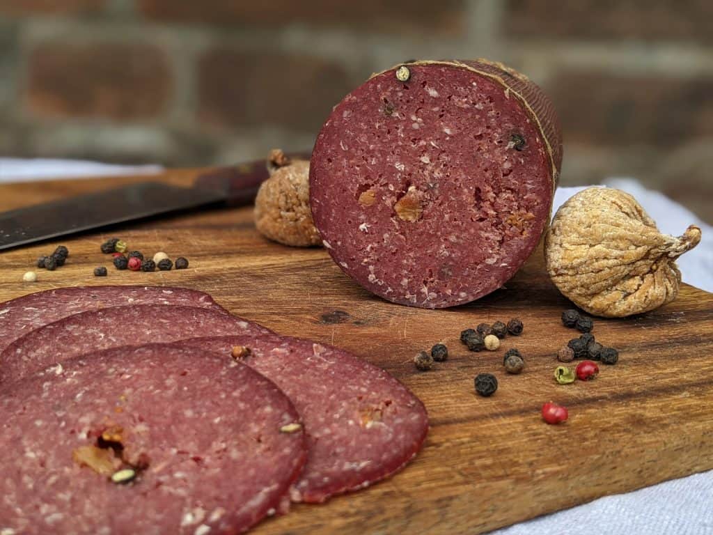 SalamiFPFinal scaled Salami Feige schw. Pfeffer Lammfleisch