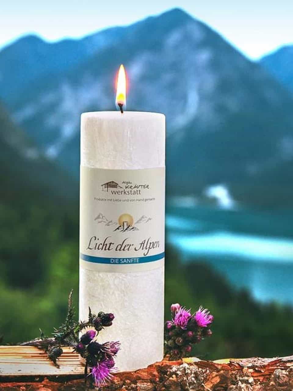 Allgäuer Duftkerze Licht der Alpen die Sanfte Allgäuer Duftkerze Licht der Alpen die Sanfte
