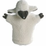 Handpuppe Schaf dunkel von vorne