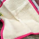 Krabbeldecke Lucky aus Schafwolle pink