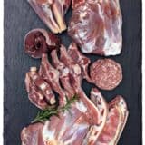 Lammfleisch Paket xxl mit Haxen, Keule, Schulter, Rippchen, Hack, Filet und Koteletts