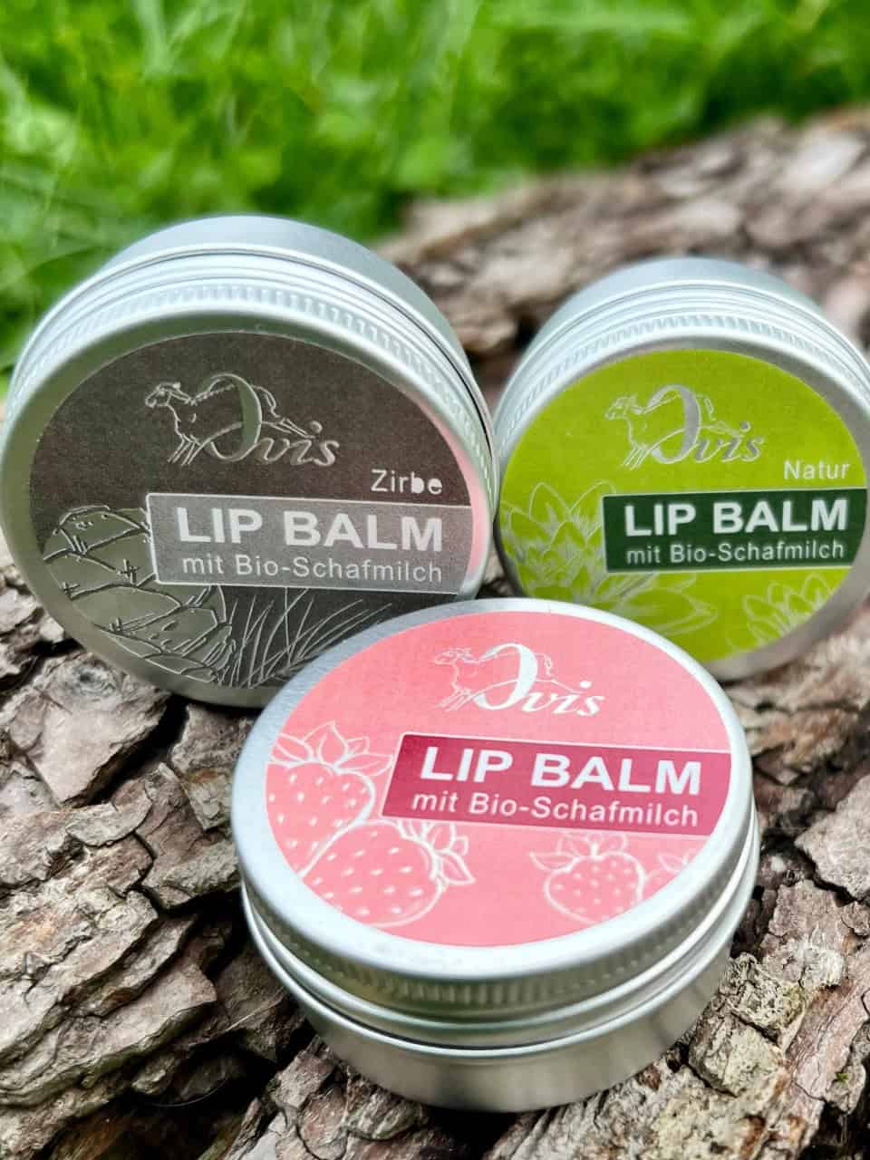 Ovis Lippenbalsam verschiedene Sorten Ovis Lippenbalsam verschiedene Sorten