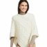 Poncho aus Merinowolle Wollweiss
