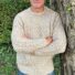 Pullover mit Strickmuster aus Wolle beige