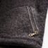 Stehkragenjacke Anthrazit aus Wolle Tasche mit Reißverschluss