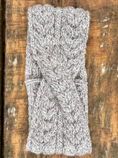 Stirnband aus Merinowolle natur Stirnband aus Merinowolle natur