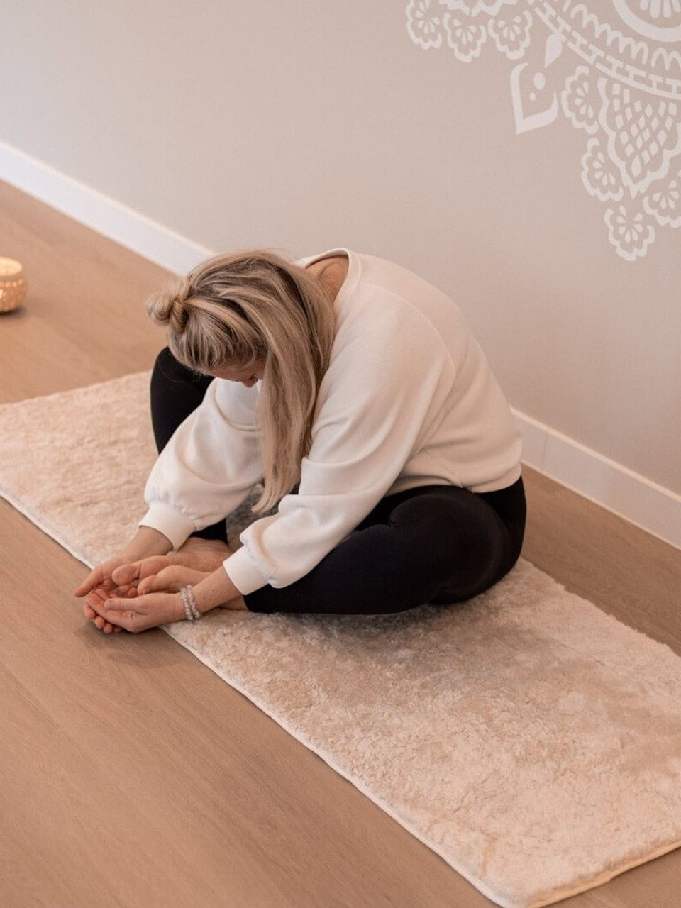 Yogamatte aus Schaffell Yogamatte aus Schaffell