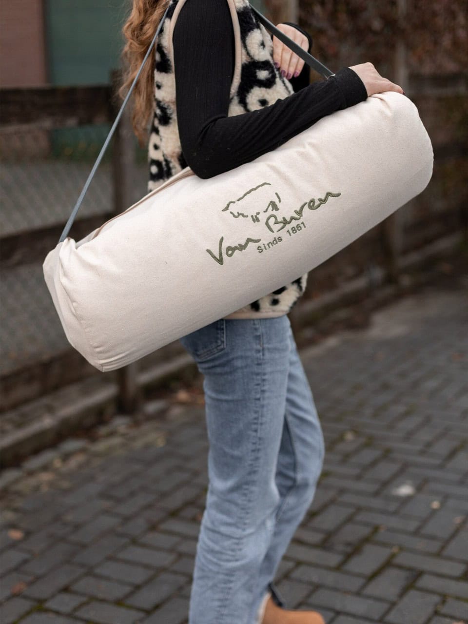 Yogamatte aus Schaffell Tasche Yogamatte aus Schaffell Tasche
