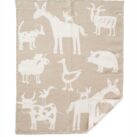 Babydecke Klippan Farm beige