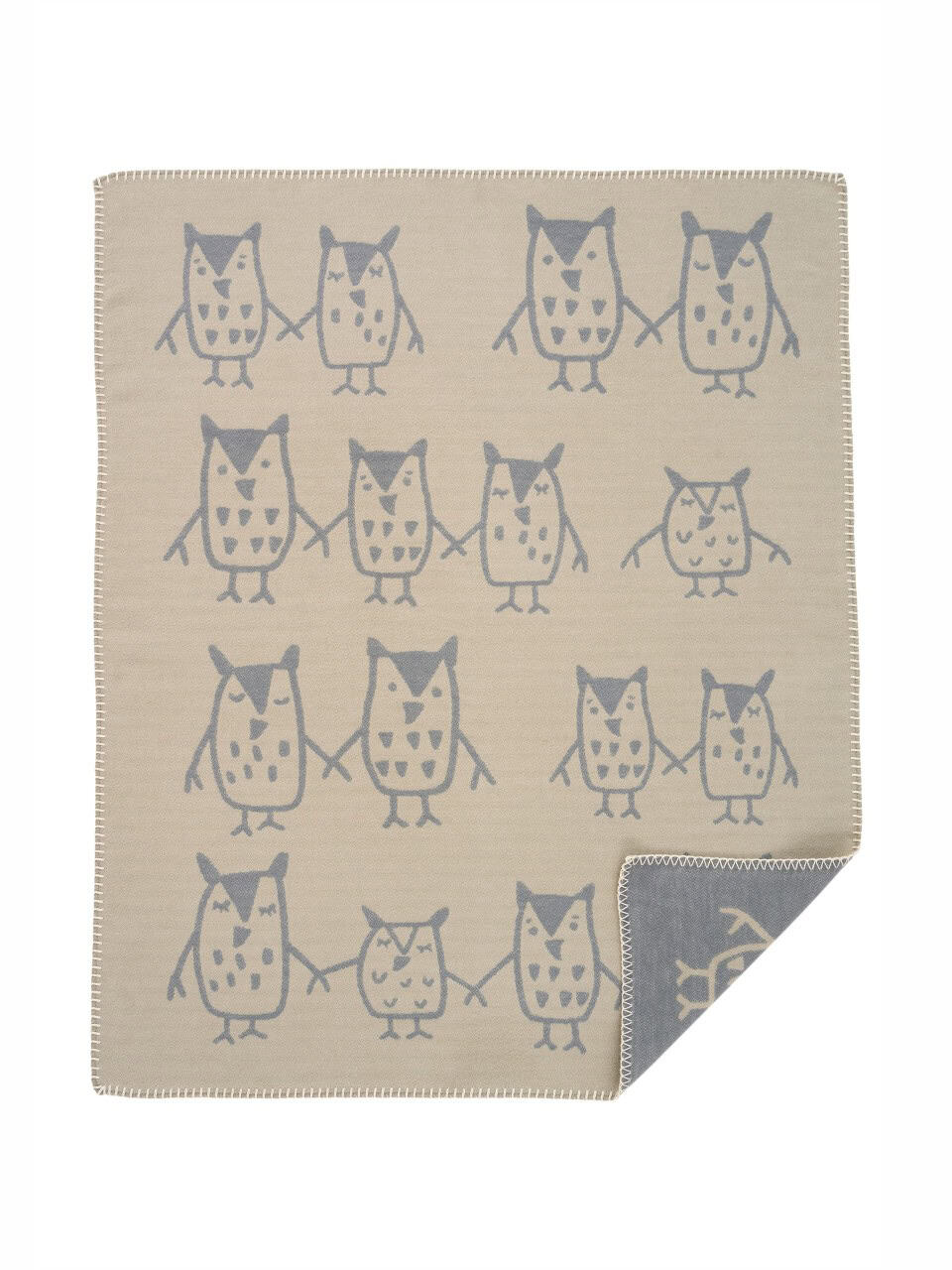 Babydecke Klippan hand in hand blau Babydecke Klippan hand in hand blau