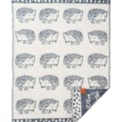 Babydecke Hedgehog von Klippan blau