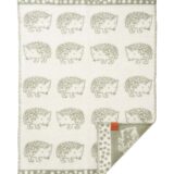 Babydecke Hedgehog von Klippan grün