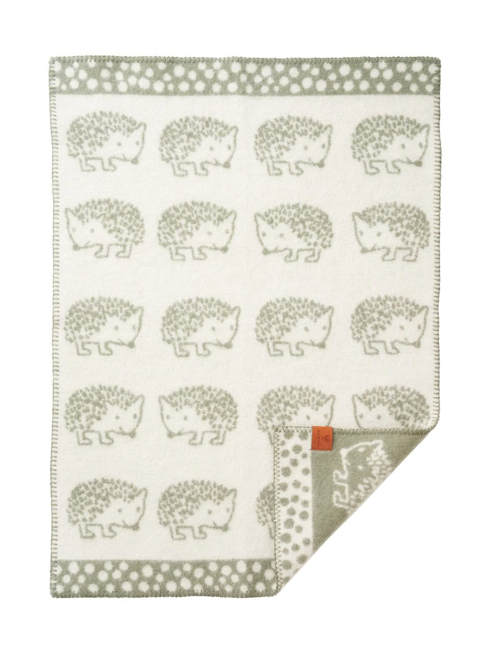 Babydecke Hedgehog von Klippan grün Babydecke Hedgehog von Klippan grün