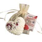 Badeherz Rose mit Schafmilch