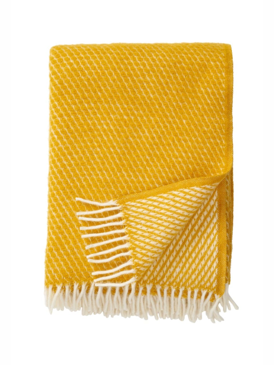 Wolldecke Velvet von Klippan gelb Wolldecke Velvet von Klippan gelb