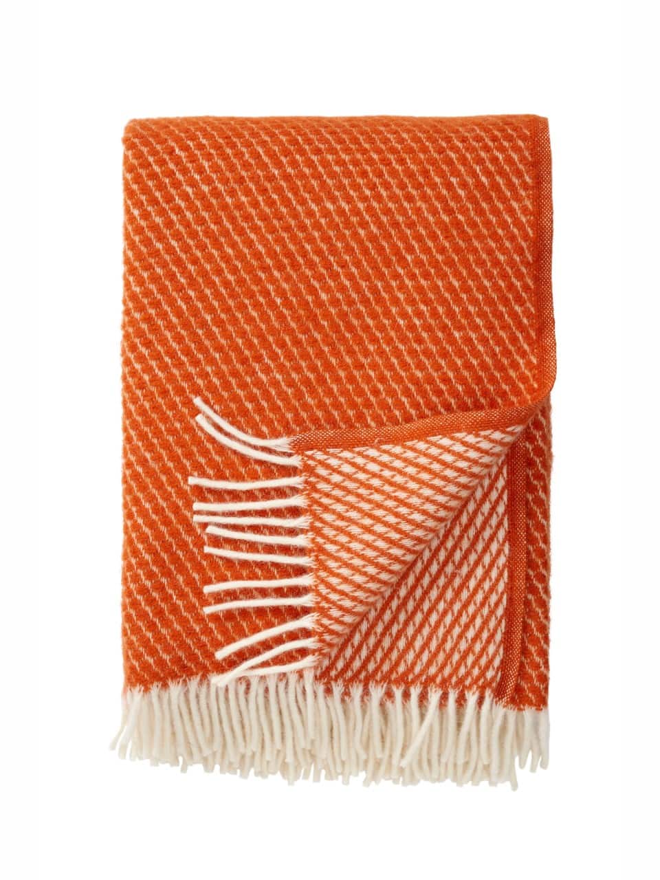 Wolldecke Velvet von Klippan orange Wolldecke Velvet von Klippan orange