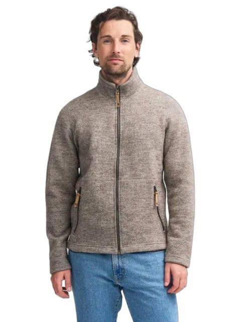 Wolljacke mit Stehkragen Ivanhoe Herren beige Wolljacke mit Stehkragen Ivanhoe Herren beige