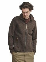 Wolljacke mit Stehkragen Ivanhoe Herren braun