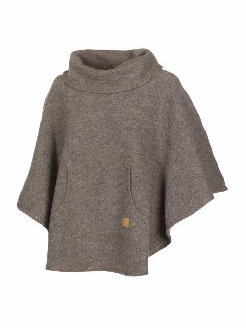 Wollponcho Ivanhoe Damen hellbraun Wollponcho Ivanhoe Damen hellbraun