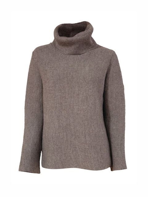 Wollpullover mit Rollkragen Ivanhoe Damen hellbraun