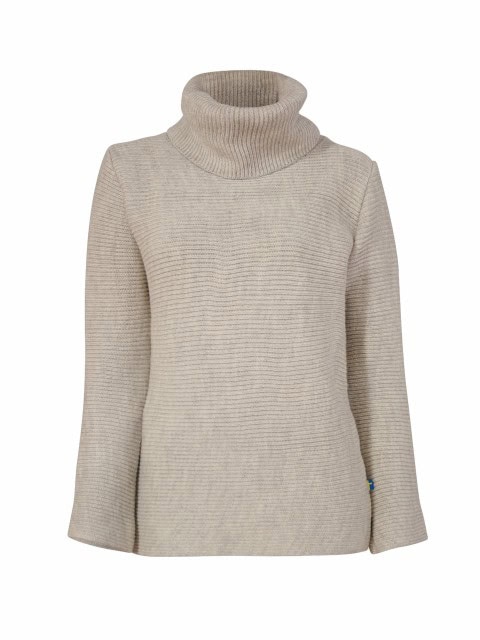 Wollpullover mit Rollkragen Ivanhoe Damen natur