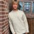Pullover Herrenaus Donegal Tweedwolle creme